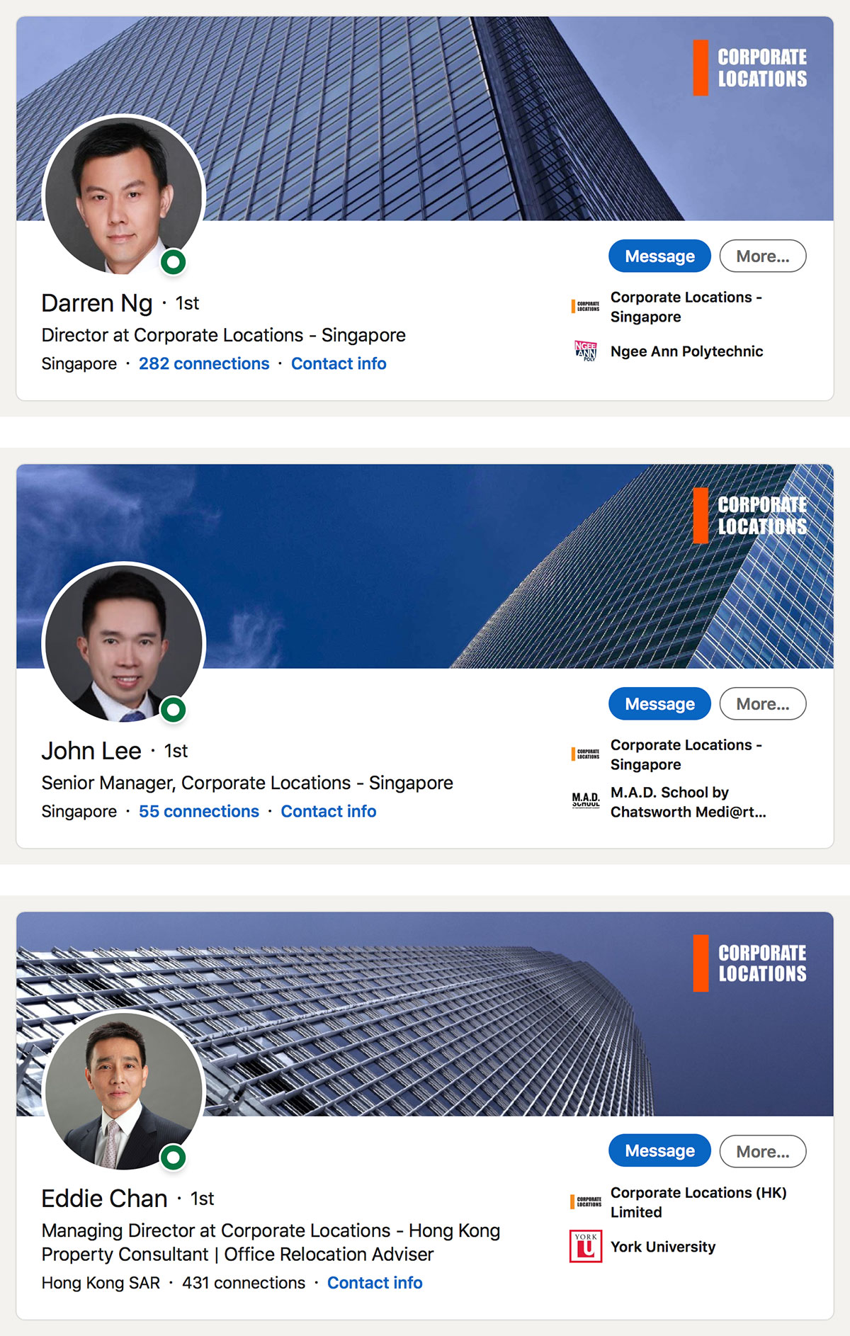 Corporate Locations